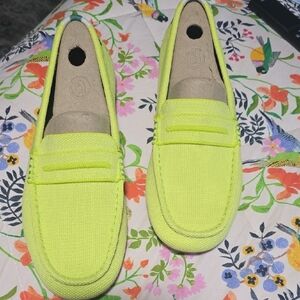 Rothy's Neon Yellow Loafers